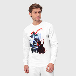 Костюм хлопковый мужской Shadows, цвет: белый — фото 2