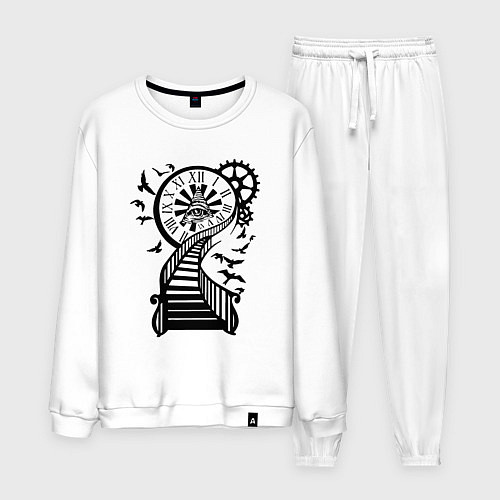 Мужской костюм Всевидящее око времени / Белый – фото 1