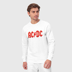 Костюм хлопковый мужской ACDC, цвет: белый — фото 2