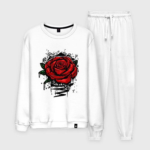 Мужской костюм Красная Роза Red Rose / Белый – фото 1