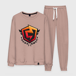 Костюм хлопковый мужской Чемпион, цвет: пыльно-розовый