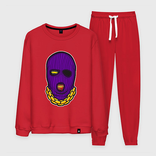 Мужской костюм DaBaby Purple Mask / Красный – фото 1