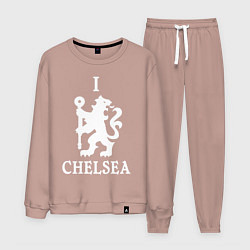 Костюм хлопковый мужской I LOVE CHELSEA, цвет: пыльно-розовый