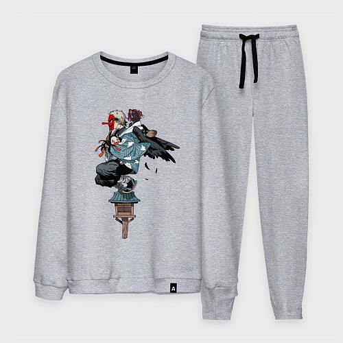 Мужской костюм Клинок рассекающий демонов - ниндзя спасает Незуко / Меланж – фото 1