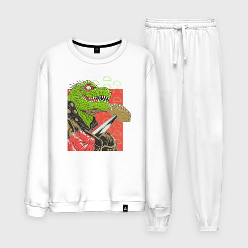 Мужской костюм Caiman and Jiaozi / Белый – фото 1