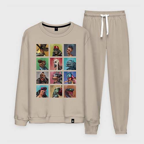 Мужской костюм Вся команда / Миндальный – фото 1