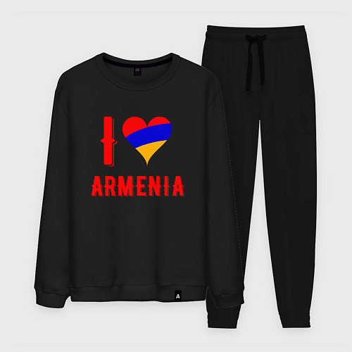 Мужской костюм I Love Armenia / Черный – фото 1