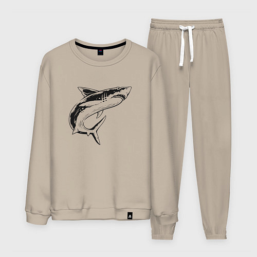 Мужской костюм Акула / Миндальный – фото 1