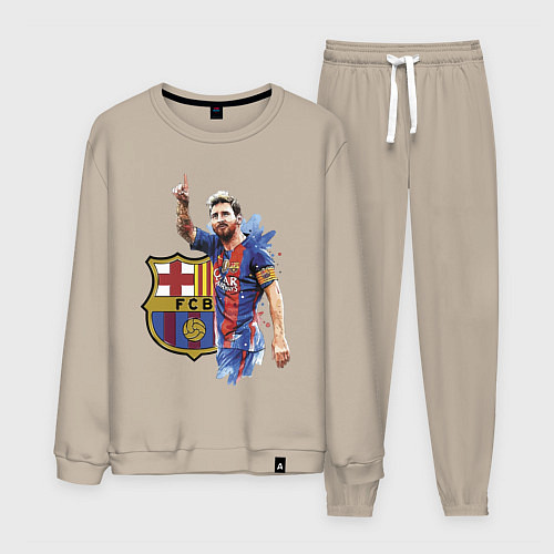 Мужской костюм Lionel Messi Barcelona Argentina! / Миндальный – фото 1
