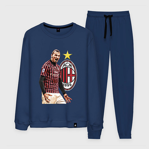 Мужской костюм Zlatan Ibrahimovic Milan Italy / Тёмно-синий – фото 1