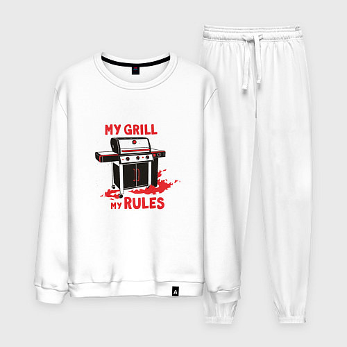 Мужской костюм My Grill My Rules / Белый – фото 1