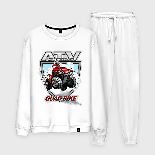 Мужской костюм Квадроцикл / Белый – фото 1