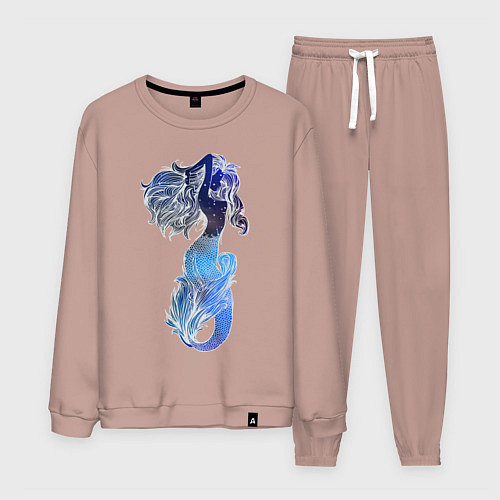 Мужской костюм Русалка / Пыльно-розовый – фото 1