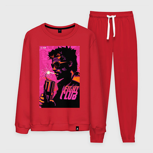Мужской костюм Тайлер Дёрден, Бойцовский клуб / Красный – фото 1