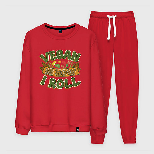 Мужской костюм Vegan - How I Roll / Красный – фото 1