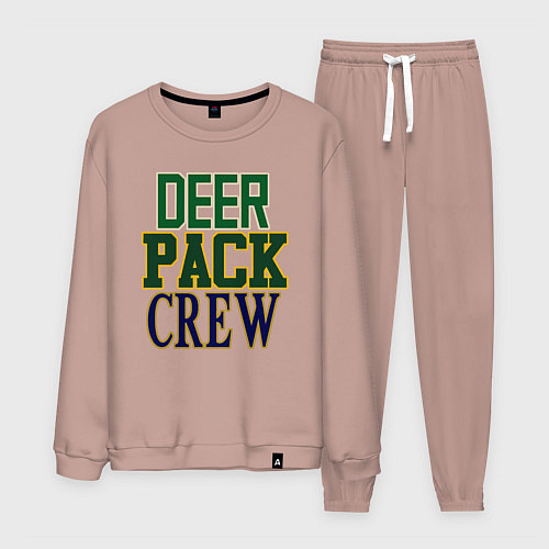 Мужской костюм Deer Pack Crew / Пыльно-розовый – фото 1