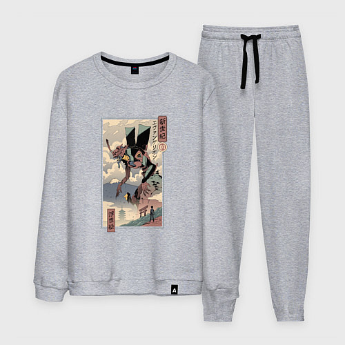 Мужской костюм ЕВАНГЕЛИОН ДРЕВНЯЯ ГРАВЮРА / Меланж – фото 1