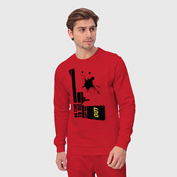 Костюм хлопковый мужской Не время умирать Джеймс Бонд, цвет: красный — фото 2