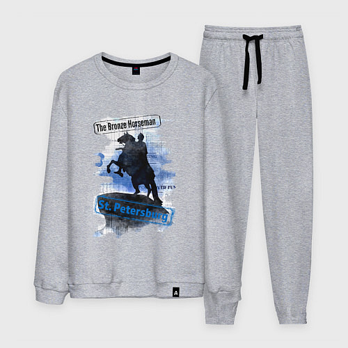 Мужской костюм The Bronze Horseman / Меланж – фото 1