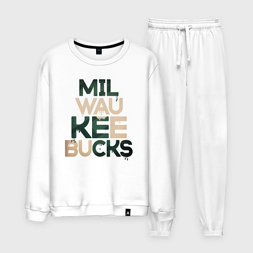 Мужской костюм Milwaukee Bucks / Белый – фото 1