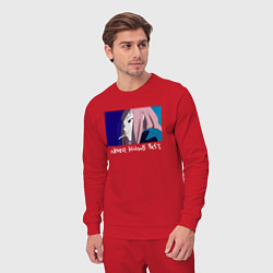 Костюм хлопковый мужской Never knows best color, цвет: красный — фото 2