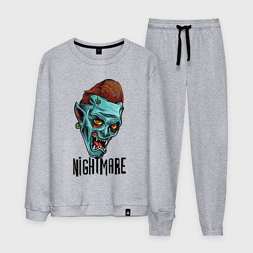 Мужской костюм Ночной кошмар / Меланж – фото 1