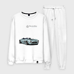 Костюм хлопковый мужской Mercedes Benz Gullwing Speedster Skylik, цвет: белый