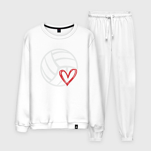 Мужской костюм Love Volleyball / Белый – фото 1