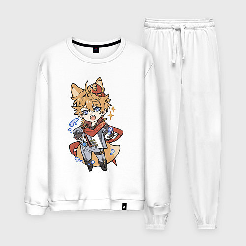 Мужской костюм Лисёнок Тарталья / Белый – фото 1