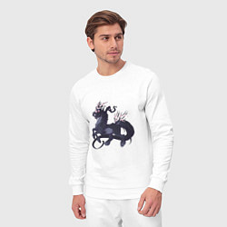 Костюм хлопковый мужской Зверь весны, цвет: белый — фото 2