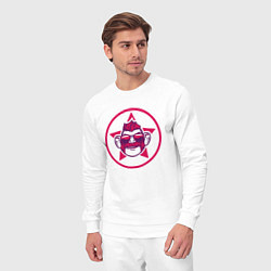 Костюм хлопковый мужской Шимпински астронавт, цвет: белый — фото 2