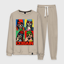 Костюм хлопковый мужской KURT COBAIN, цвет: миндальный