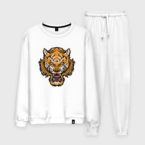 Мужской костюм Cool Tiger / Белый – фото 1