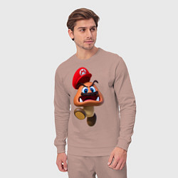 Костюм хлопковый мужской Goomba, цвет: пыльно-розовый — фото 2