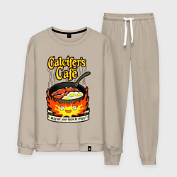 Костюм хлопковый мужской Calcifer cook, цвет: миндальный