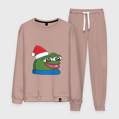 Мужской костюм Pepe, pepe happy, Пепе хеппи, pepe happy new year / Пыльно-розовый – фото 1