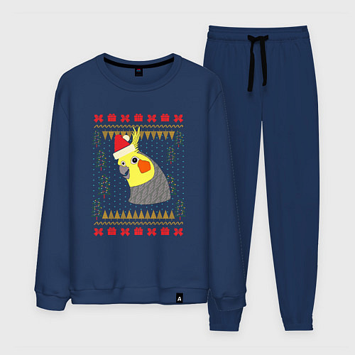 Мужской костюм Рождественский свитер Корелла / Тёмно-синий – фото 1