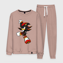 Костюм хлопковый мужской SonicSW, цвет: пыльно-розовый