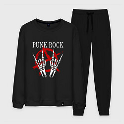 Костюм хлопковый мужской Панк Рок Punk Rock, цвет: черный