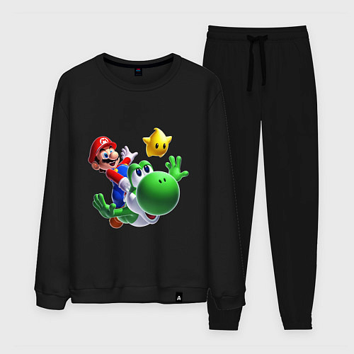 Мужской костюм Mario&Yoshi / Черный – фото 1