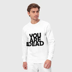 Костюм хлопковый мужской DayZ: You are Dead, цвет: белый — фото 2