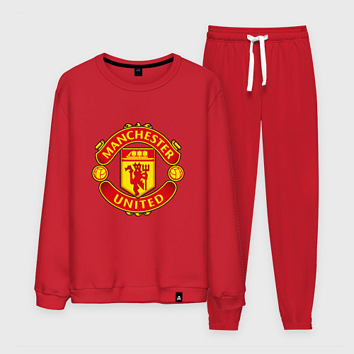 Мужской костюм Манчестер Юнайтед логотип / Красный – фото 1
