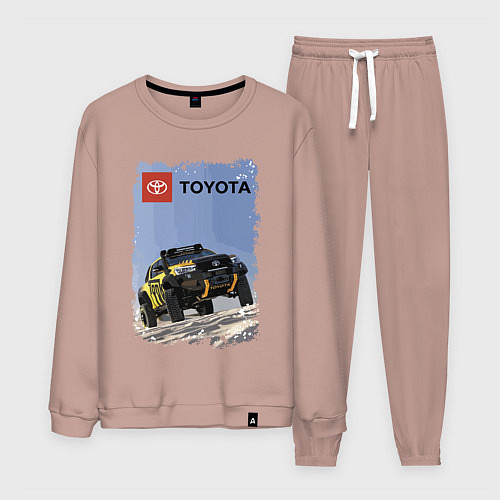 Мужской костюм Toyota Racing Team, desert competition / Пыльно-розовый – фото 1