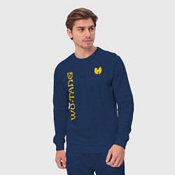 Костюм хлопковый мужской WU TANG CLAN LOGO YELLOW, цвет: тёмно-синий — фото 2