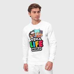 Костюм хлопковый мужской TOCA LIFE WORLD ТОКА ЛАЙФ ВОРЛД ПЕРСОНАЖИ, цвет: белый — фото 2