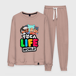Костюм хлопковый мужской TOCA LIFE WORLD ТОКА ЛАЙФ ВОРЛД ПЕРСОНАЖИ, цвет: пыльно-розовый