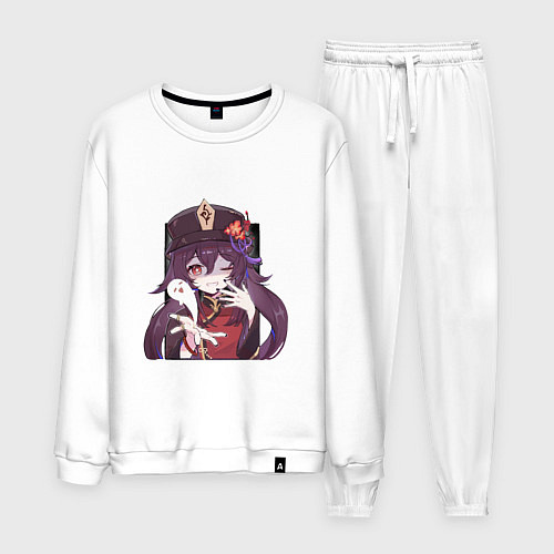 Мужской костюм Шалость Ху Тао / Белый – фото 1