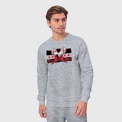 Костюм хлопковый мужской CM Punk AEW BITW, цвет: меланж — фото 2