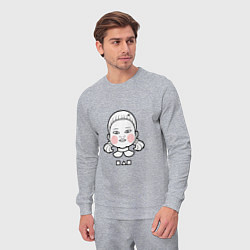 Костюм хлопковый мужской Killer - Doll, цвет: меланж — фото 2