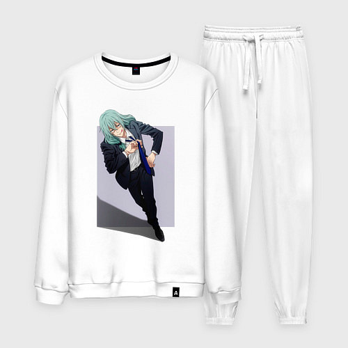 Мужской костюм Махито из Магической Битвы 1000 летний ребенок / Белый – фото 1